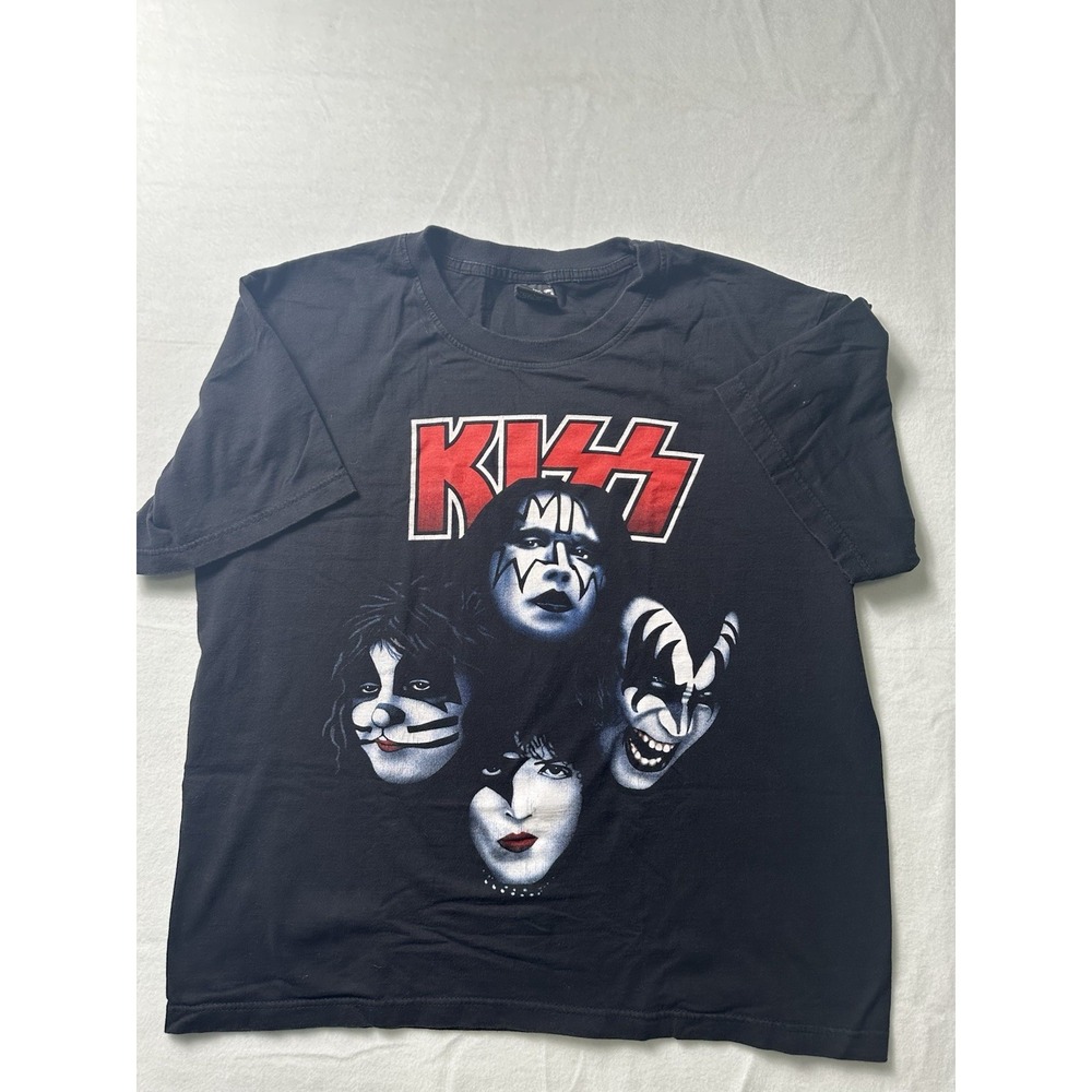 Kiss T-Shirt Xl Black Vintage Rock Of The T Band Graphic‎ Tee 90s Rock Metal